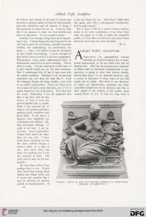 66: Albert Toft : Sculptor