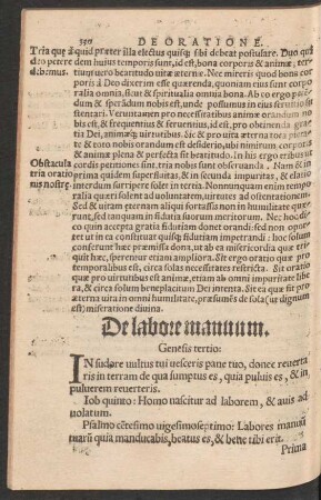 De labore manuum.