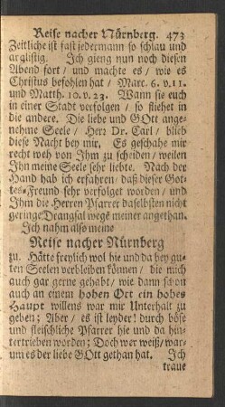 Reise nacher Nürnberg