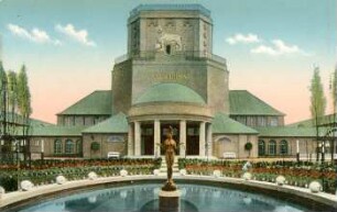 Halle für Raumkunst [Intern. Baufachausstellung mit Sonderausstellungen Leipzig 1913 : Offizielle Postkarte]
