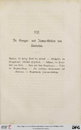 VII. Die Ganges- und Jămna-Gebiete von Hindostán
