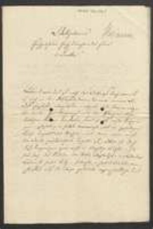 Brief von Johann Georg Harasser an David Heinrich Hoppe