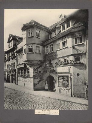 Wohnhaus zum Königssaal am Brühl, Gotha: Ansicht mit Erker und Zwerchhäusern