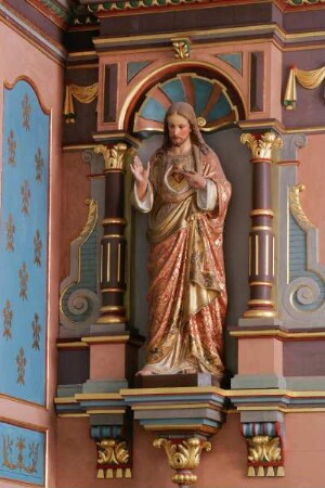 Frankreich. Bretagne. Finistere. Plogonnec. Eglise Saint Thurien. 16 Jahrhundert. Heiligenfigur. Innen