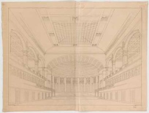 Thiersch, Friedrich von; Frankfurt / Main (Hessen); Festhalle - Großer Konzertsaal (Perspektive)