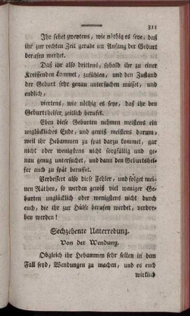 Sechzehente Unterredung.