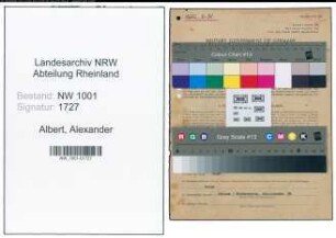 Entnazifizierung Alexander Albert, geb. 12.01.1910 (Kaufmann)