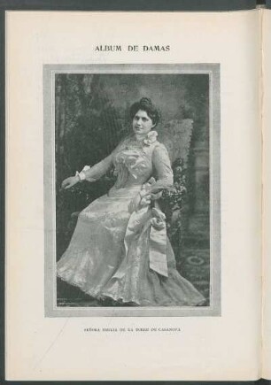 Álbum de Damas : Señora Emilia de la Torre de Casanova. [Retrato]
