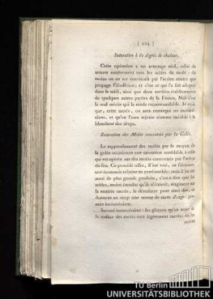 Saturation des moûts concentrés par la gelée