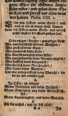 Kern Aller Gebetter : Nemblich: Die Dancksagung gegen Gott vor alles Gute, das Gebett zu Gott umb alles Gute, umd die Fürbitt bey Gott vor alle Menschen