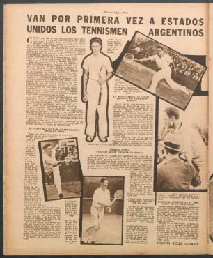 Van por primera vez a Estados Unidos los tennismen argentinos