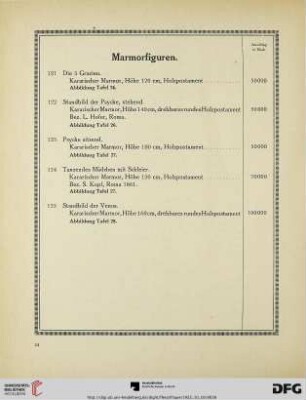 Marmorfiguren, Bronzen, Girandolen, Kristall, Porzellan (Nr. 121-244)