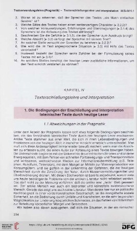 Texterschließungslehre und Interpretation