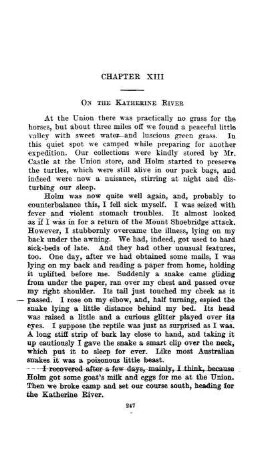 XIII. ON THE KATHERINE RIVER