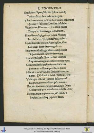 Stat domus intra urbem sublimibus alta columnis ...