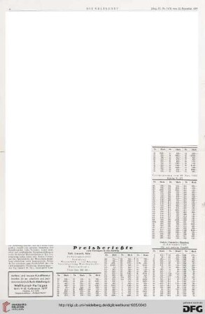 Nr. 51/52 (22. Dez. 1935), S. 4-5: Preisberichte