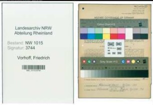 Entnazifizierung Friedrich Vorhoff , geb. 23.04.1881 (Polizist)