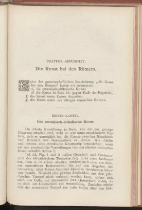Dritter Abschnitt. Die Kunst bei den Römern.