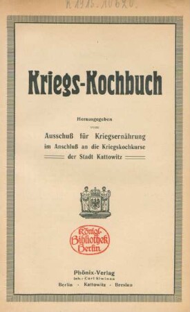 Kriegs-Kochbuch