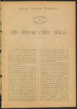 Un drama entre niños