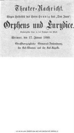Orpheus und Eurydice