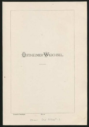 III. 21. Ostheimer Weichsel