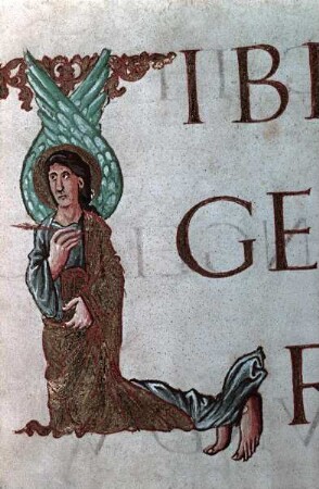 Evangeliar aus Metz — Beginn des Matthäus-Evangeliums, Folio 17verso