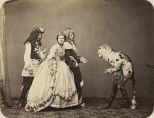 Eduard Lang, Frl. Clara Lang, Seder, Heinrich Lang / Maskenball von 'Jung-München' 1862 / Der gestiefelte Kater