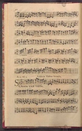 Sonata, á doi Violini, vice versa.