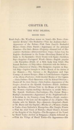 Chapter IX. The Sulu islands