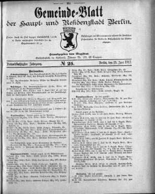 1912,25: No. 25, 23. Juni 1912