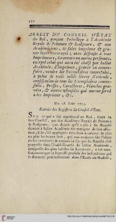 Arrest du Conseil d’État du Roi
