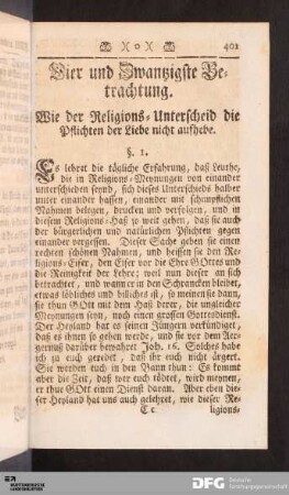 Vier und Zwanzigste Betrachtung.