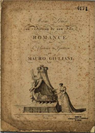 Marie Louise au berceau de son fils : romance pour le clavecin ou guitarre