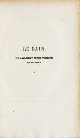 Le Bain.