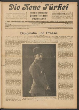 Jahrgang 1. Dienstag, 22. Mai 1917. Nummer 16