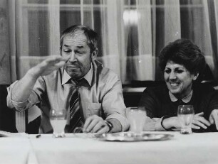 Erhard Geissler und Helga Hörz : Gespräch im Berliner "Club der Kulturschaffenden Johannes R. Becher"