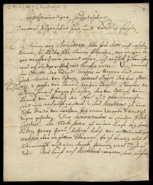 Brief von Wilhelm Friedrich Thülmeyer an Friedrich Lucae