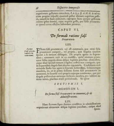 Caput VI. De Formali ratione falsi Procuratoris.
