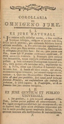 Corollaria ex omnigeno jure.