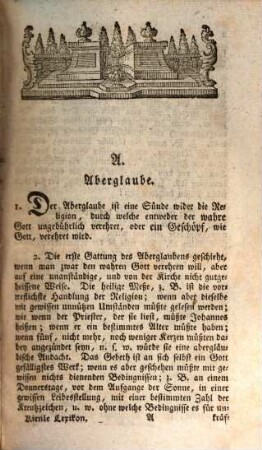 Lexikon der christlichen Glaubens- und Sittenlehre, 1. A - M