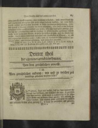 Dritter theil