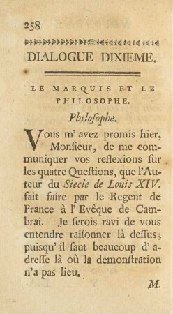 Dialogue Dixieme.