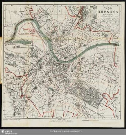 Plan von Dresden
