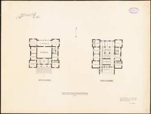 Museum: 2 Grundrisse 1:5000