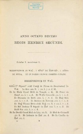 The great roll of the pipe for the ... year of the reign of King Henry the Second, [14]. ... for the eighteenth year of the reign ..., A.D. 1171-2