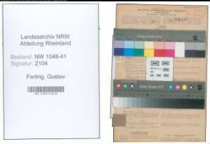 Entnazifizierung Gustav Ferling , geb. 10.08.1897 (Polizist)