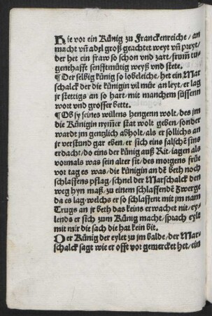 Hie vor ein Künig zu Franckenreiche/ an || macht vn adel groß geachtet weyt vn preyt/ ||
