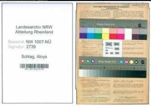 Entnazifizierung Aloys Schlag , geb. 05.08.1898 (Automechaniker)