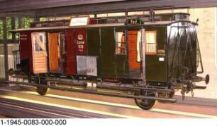 Vereinigter Nebenbahn-Gepäck- und Postwagen "Cassel 35", nach Musterplan M IIa5 II.Aufl.1897,Modell 1:5